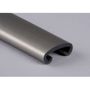 Trapleuningprofiel F408-019 grijs-aluminium